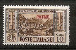 1932 EGEO PATMO GARIBALDI 10 CENT MH * - RR7397 - Aegean (Patmo)