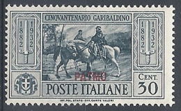 1932 EGEO PATMO GARIBALDI 30 CENT MH * - RR12419 - Egée (Patmo)