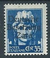 1943 OCCUPAZIONE TEDESCA ZARA 35 CENT MH *  - RR11903 - German Occ.: Zara