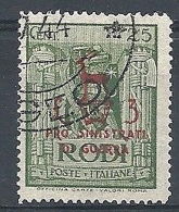 1944 EGEO OCCUPAZIONE TEDESCA USATO SINISTRATI 25 C - RR7824 - Egée (Occ. Allemande)