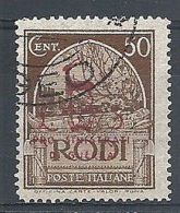 1944 EGEO OCCUPAZIONE TEDESCA USATO SINISTRATI 50 C - RR7825-5 - Egeo (Ocu. Alemana)