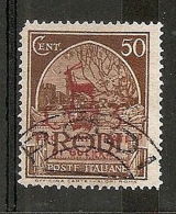 1944 OCCUPAZIONE TEDESCA EGEO USATO SINISTRATI 50 C - RR5864 - Egeo (Occup. Tedesca)