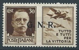 1944 RSI PROPAGANDA DI GUERRA 30 CENT VERONA MNH ** - RR13730 - Propaganda Di Guerra