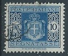 1945 LUOGOTENENZA USATO SEGNATASSE RUOTA 10 LIRE - RR13821-3 - Postage Due