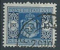 1945 LUOGOTENENZA USATO SEGNATASSE RUOTA 10 LIRE - RR13822-12 - Postage Due