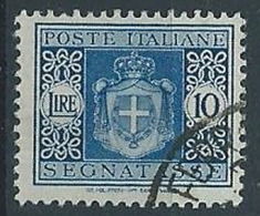 1945 LUOGOTENENZA USATO SEGNATASSE RUOTA 10 LIRE - RR13822-15 - Postage Due