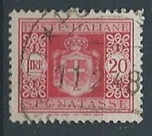 1945 LUOGOTENENZA USATO SEGNATASSE RUOTA 20 LIRE - RR13121-2 - Postage Due