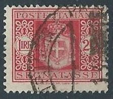 1945 LUOGOTENENZA USATO SEGNATASSE RUOTA 20 LIRE - RR13817-5 - Segnatasse