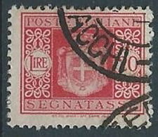 1945 LUOGOTENENZA USATO SEGNATASSE RUOTA 20 LIRE - RR13819-3 - Postage Due