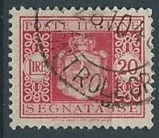 1945 LUOGOTENENZA USATO SEGNATASSE RUOTA 20 LIRE - RR13819-5 - Segnatasse