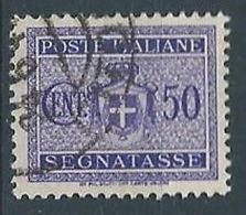 1945 LUOGOTENENZA USATO SEGNATASSE RUOTA 50 CENT - RR13123-2 - Portomarken