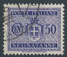 1945 LUOGOTENENZA USATO SEGNATASSE RUOTA 50 CENT - RR13827-16 - Strafport