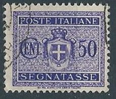 1945 LUOGOTENENZA USATO SEGNATASSE RUOTA 50 CENT - RR13827-18 - Postage Due
