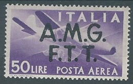 Delcampe - 1947 TRIESTE A POSTA AEREA 50 LIRE MH *-  RR1291 - Luftpost