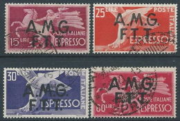 1947-48 TRIESTE A USATO ESPRESSI 4 VALORI - RR13873 - Poste Exprèsse