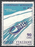 1966 ITALIA VARIETà BOB LIRE 60 SPOSTAMENTO A DESTRA COLORE BLU MNH ** - Varietà E Curiosità