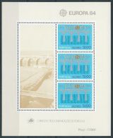 1984 EUROPA AZZORRE FOGLIETTO MNH ** - EV - 1984