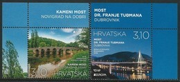 CROACIA/ CROATIA/ KROATIEN/ HRVATSKA - EUROPA 2018 -TEMA ANUAL - "PUENTES.- BRIDGES - BRÜCKEN - PONTS" - SERIE 2 V.CHB - 2018