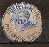 EGEO FRANCOBOLLI DEL REGNO ANNULLO PATMO - RR5825 - Egée (Patmo)