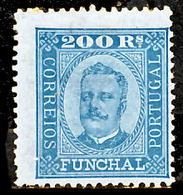 !										■■■■■ds■■ Funchal 1892 AF#11* King Carlos Neto 200 Réis 12,5 (x9067) - Funchal