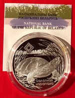 Belarus 20 Roubles 2010 "Middle Pripyat - Pond Turtle" Silver AG PROOF - Belarús