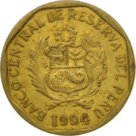 Monnaie, Pérou, 10 Centimos, 1994, Lima, TTB, Laiton, KM:305.1 - Peru