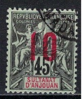 ANJOUAN         N°  YVERT     27     ( 2 )      OBLITERE       ( O   1/40 ) - Used Stamps