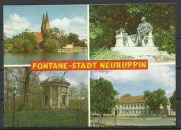 Deutschland Ansichtskarte NEURUPPIN 1994 Nach Estland Gesendet, Mit Briefmarke - Neuruppin