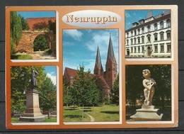 Deutschland Ansichtskarte NEURUPPIN 1999 Gesendet Nach Estland, Mit Briefmarke - Neuruppin