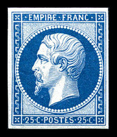 ** N°15c, 25c Bleu, Impression De 1862, Fraîcheur Postale. SUP (certificat)  Qualité: ** - 1853-1860 Napoleon III