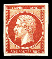 ** N°17Ah, 80c Carmin, Impression De 1862, Fraîcheur Postale. SUPERBE. R. (signé/certificat)  Qualité: ** - 1853-1860 Napoleon III