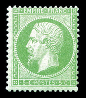 ** N°20, 5c Vert, Frais. TTB  Qualité: ** - 1862 Napoleon III