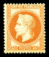 ** N°31, 40c Orange, Fraîcheur Postale. SUP (certificat)  Qualité: ** - 1863-1870 Napoléon III. Laure