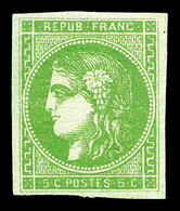 * N°42B, 5c Report 2 (3ème état), Quasi **, TTB  Qualité: *  Cote: 370 Euros - 1870 Ausgabe Bordeaux