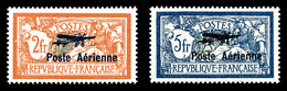 * N°1/2, Paire Merson Surchargés, Très Bon Centrage. TTB (certificat)  Qualité: *  Cote: 1000 Euros - 1927-1959 Mint/hinged