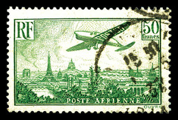 O N°14, 50F Vert-jaune, Obl Càd, TB  Qualité: O  Cote: 420 Euros - 1927-1959 Ungebraucht