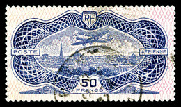 O N°15, Burelé, 50F Outremer, TB  Qualité: O  Cote: 400 Euros - 1927-1959 Mint/hinged