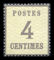 ** N°3, 4c Gris-lilas, Fraîcheur Postale, Très Bon Centrage, SUP (certificat)  Qualité: ** - Sonstige & Ohne Zuordnung