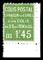 ** N°99, 1f45 Vert Cdf. SUP (certificat)  Qualité: **  Cote: 850 Euros - Mint/Hinged