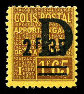 ** N°131, 2F35 Sur 1F65 Surchargé 'D', Fraîcheur Postale, SUP (certificat)  Qualité: **  Cote: 1350 Euros - Mint/Hinged