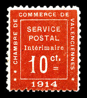 ** N°1, Valencienne, 10c Rouge, TB (signé/certificat)  Qualité: **  Cote: 1100 Euros - War Stamps