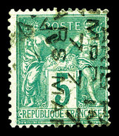 (*) N°3, 5c Vert Surchargé 4 Lignes Du 7 Mars, SUPERBE. R.R.R. (signé Calves/certificat)  Qualité: (*) - 1893-1947