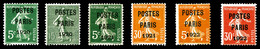 (*) N°24, 25, 26, 29, 30 Et 32, TB  Qualité: (*)  Cote: 680 Euros - 1893-1947