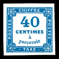 ** N°7, 40c Bleu, Fraîcheur Postale. SUP (certificat)  Qualité: ** - 1859-1959 Gebraucht