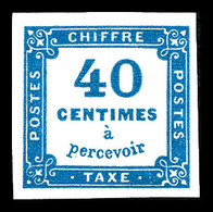 ** N°7, 40c Bleu, Fraîcheur Postale. SUP (certificat)  Qualité: ** - 1859-1959 Used