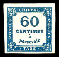 * N°9a, 60c Bleu Très Foncé. TB (certificat)  Qualité: *  Cote: 800 Euros - 1859-1959 Gebraucht