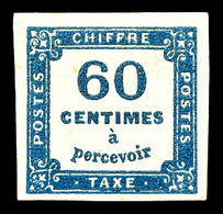 * N°9a, 60c Bleu Très Foncé. TB (certificat)  Qualité: *  Cote: 800 Euros - 1859-1959 Used