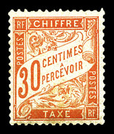 * N°34, 30c Rouge-orange, TB (signé Margues/certificat)  Qualité: *  Cote: 950 Euros - 1859-1959 Gebraucht