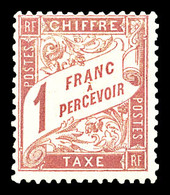 ** N°39, 1F Rose Sur Paille, Fraîcheur Postale. SUP. R.R. (signé Margues/certificat)  Qualité: **  Cote: 1850 Euros - 1859-1959 Used