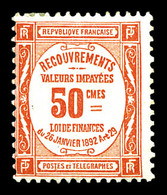 * N°47, 50c Rouge, TB  Qualité: *  Cote: 450 Euros - 1859-1959 Gebraucht